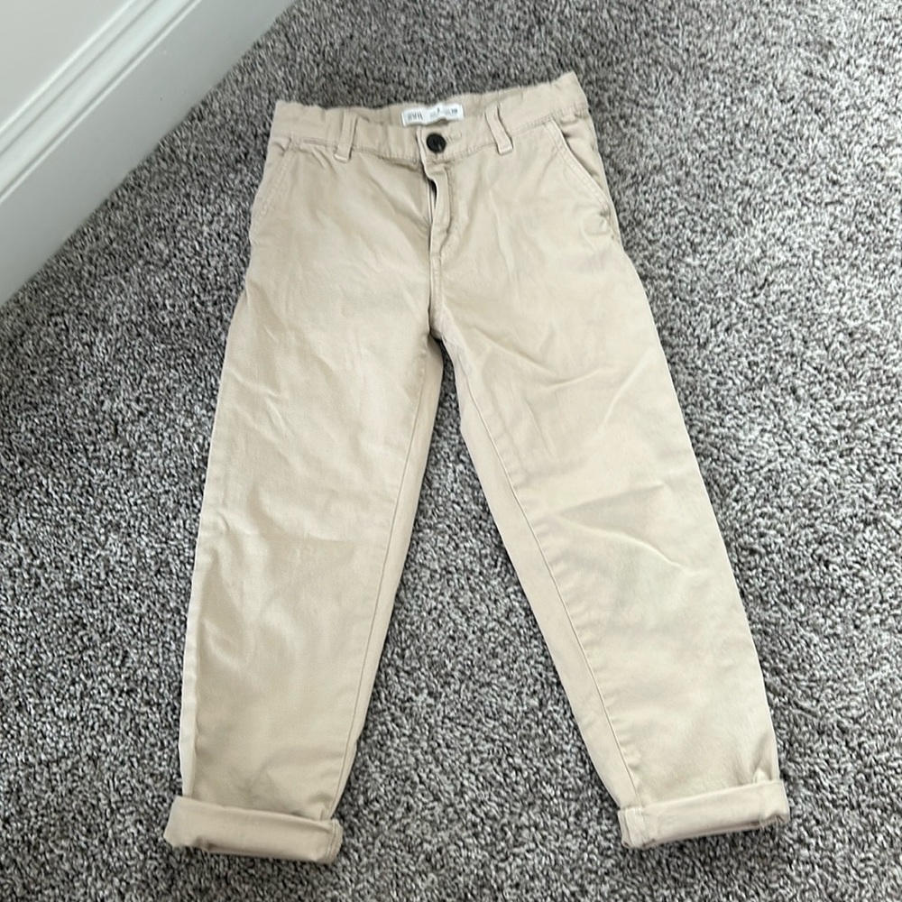 Zara boys khaki pants, size 6